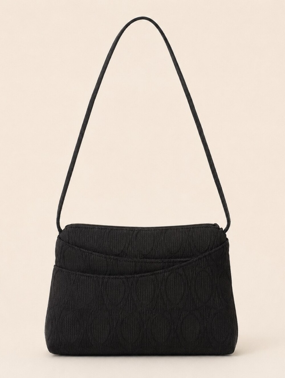 Maruca Black Woven Jacquard Pocket Crossbody Bag Handmade in Colorado
